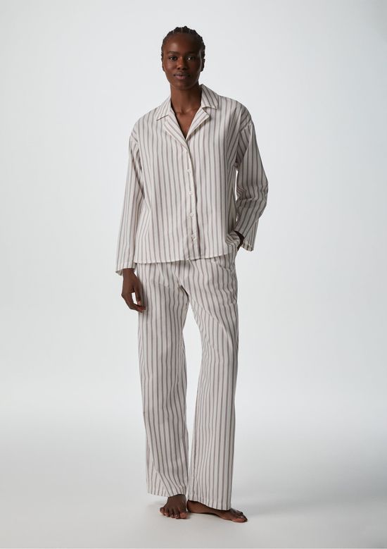 Foto do produto: Calça Feminina Cintura Alta Listrada - Vermelho