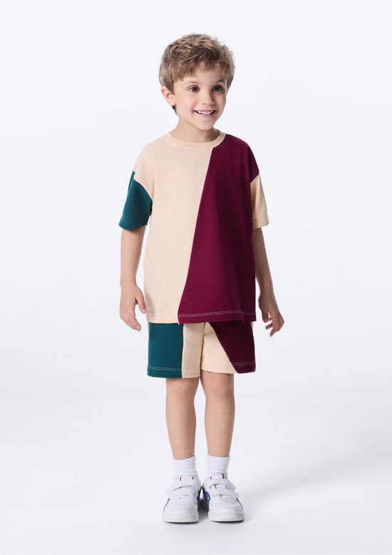 Foto do produto: Conjunto Infantil Menino Toddler Moletom Não Peluciado - Vinho