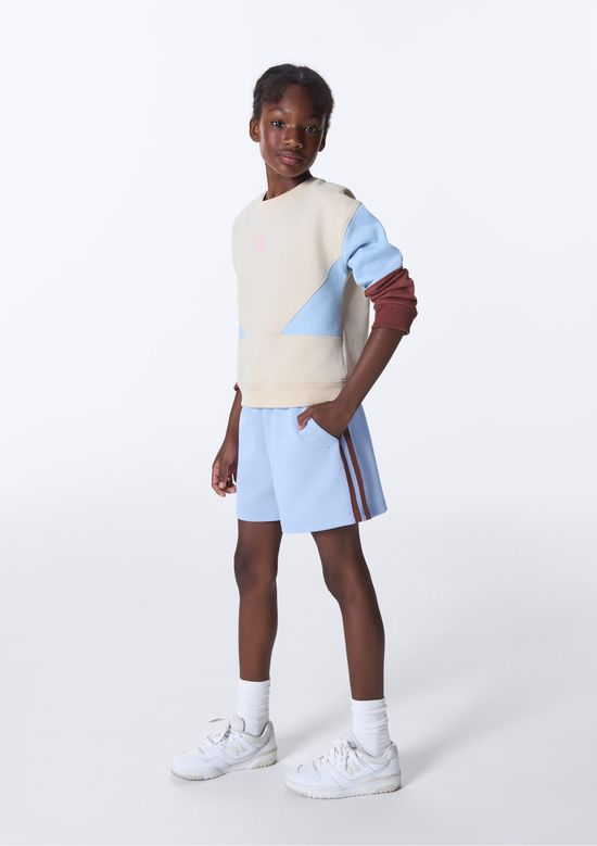 Foto do produto: Shorts Infantil Menina Reto Faixas Laterais - Azul