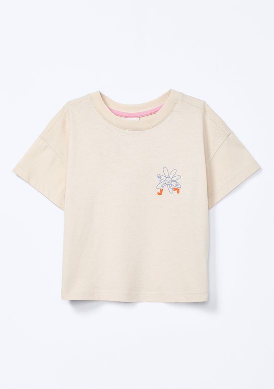 Foto do produto: Blusa Infantil Menina Estampa Em Relevo - Nude