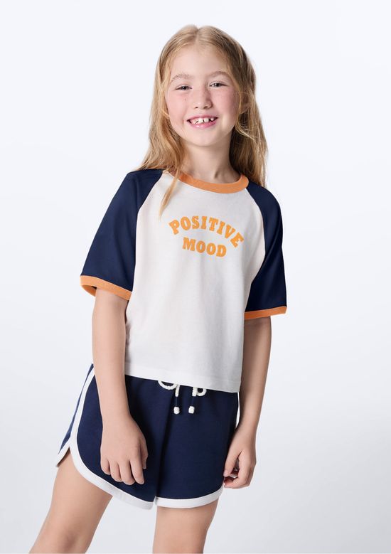 Foto do produto: Blusa Infantil Menina Com Estampa - Azul
