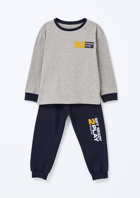 Foto do produto: Conjunto Infantil Menino Toddler Regular Estampado - Cinza