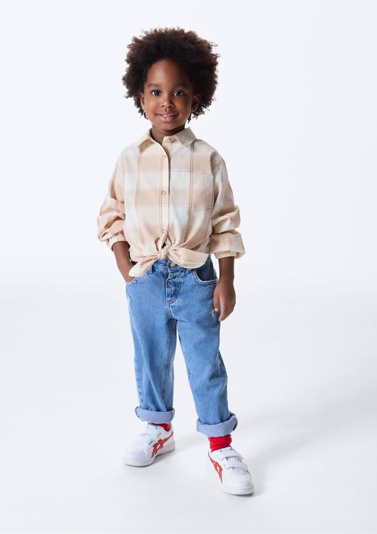 Foto do produto: Calça Infantil Reta Com Puídos - Azul