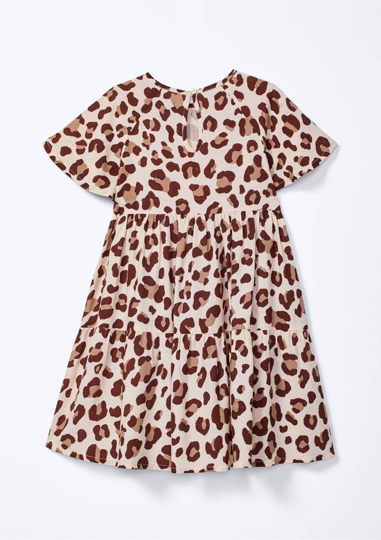 Foto do produto: Vestido Infantil Menina Estampado - Nude