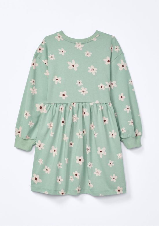 Foto do produto: Vestido Infantil Manga Longa Estampado - Verde