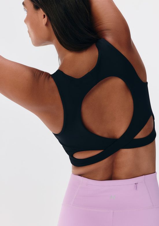 Foto do produto: Top Esportivo Cruzado Compressão Média - Preto