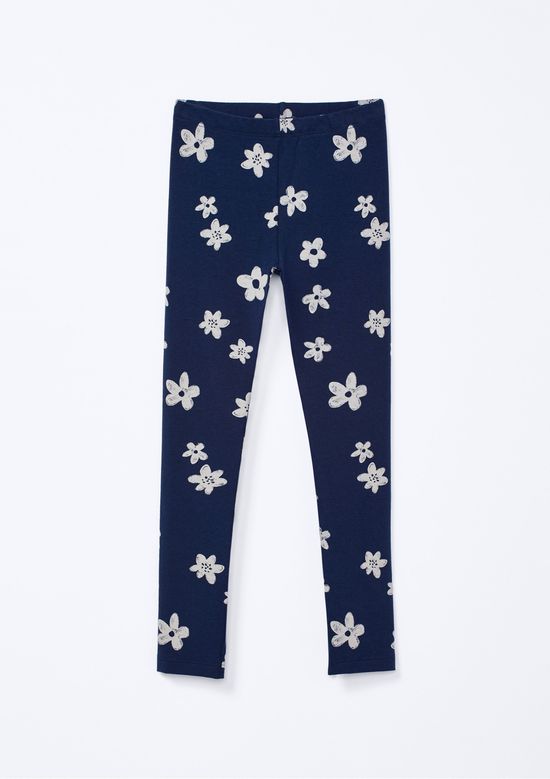 Foto do produto: Calça Legging Infantil Menina Estampada Hering Kids - Azul