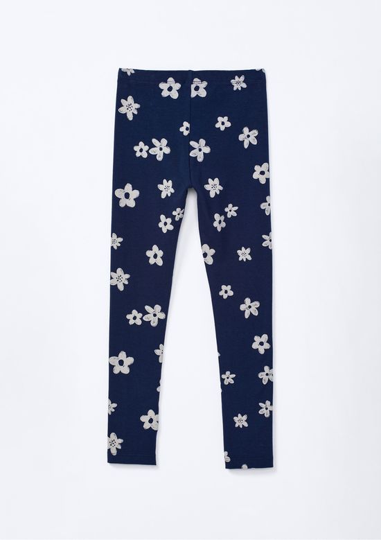 Foto do produto: Calça Legging Infantil Menina Estampada Hering Kids - Azul