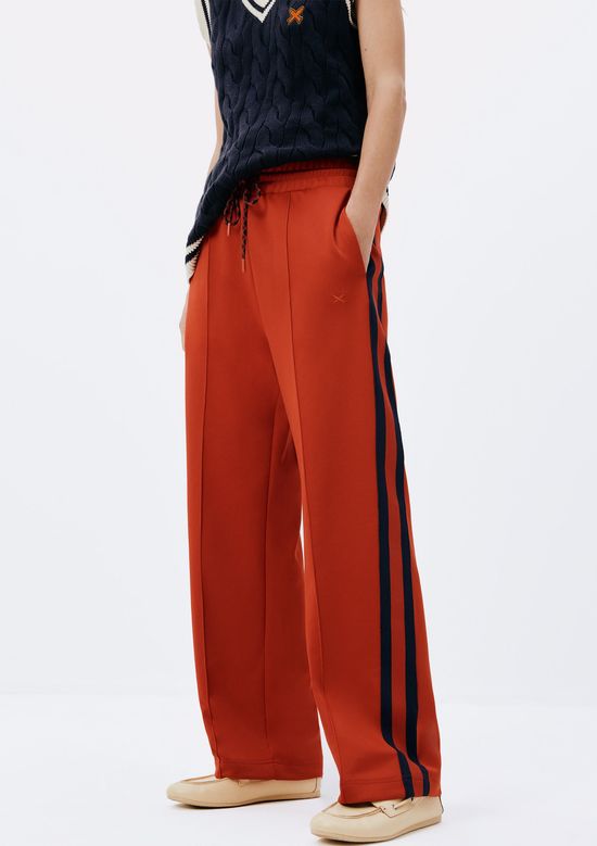 Foto do produto: Calça Feminina 1990 Cintura Alta Com Faixa - Vermelho