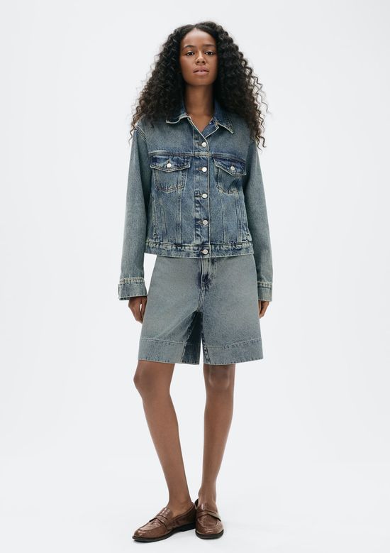 Foto do produto: Jaqueta Jeans Feminina Regular - Azul