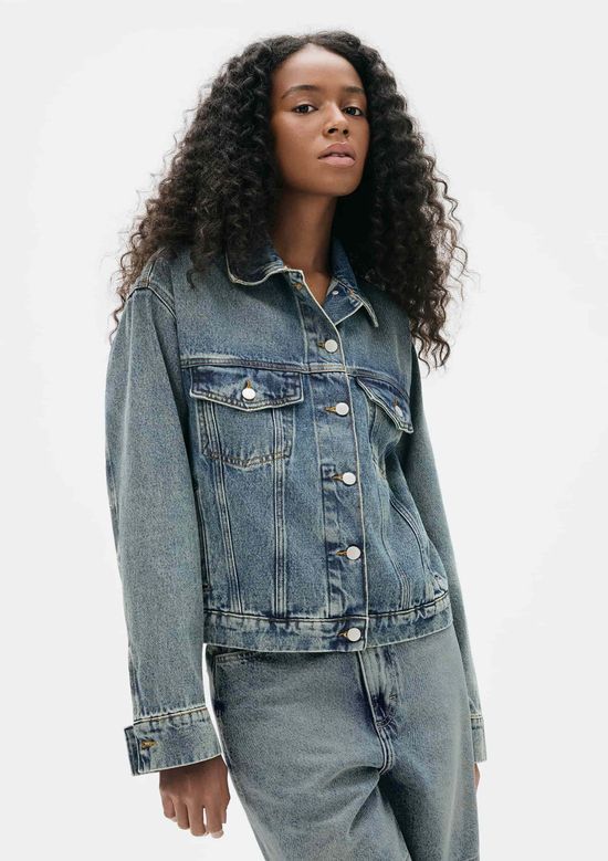 Foto do produto: Jaqueta Jeans Feminina Regular - Azul