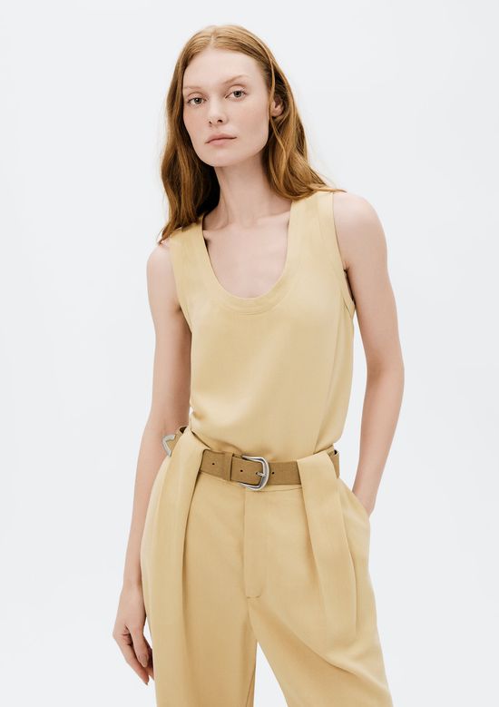 Foto do produto: Regata Feminina Decote U Em Viscose - Bege