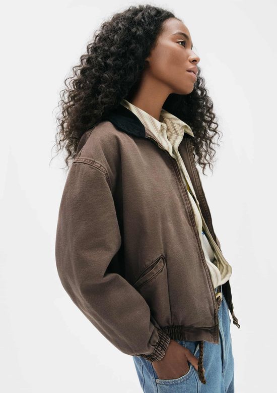 Foto do produto: Jaqueta Feminina Em Sarja 1880 - Marrom