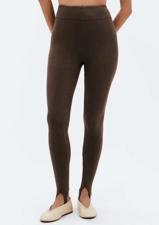 Foto do produto: Calça Legging Feminina Com Pézinho - Marrom