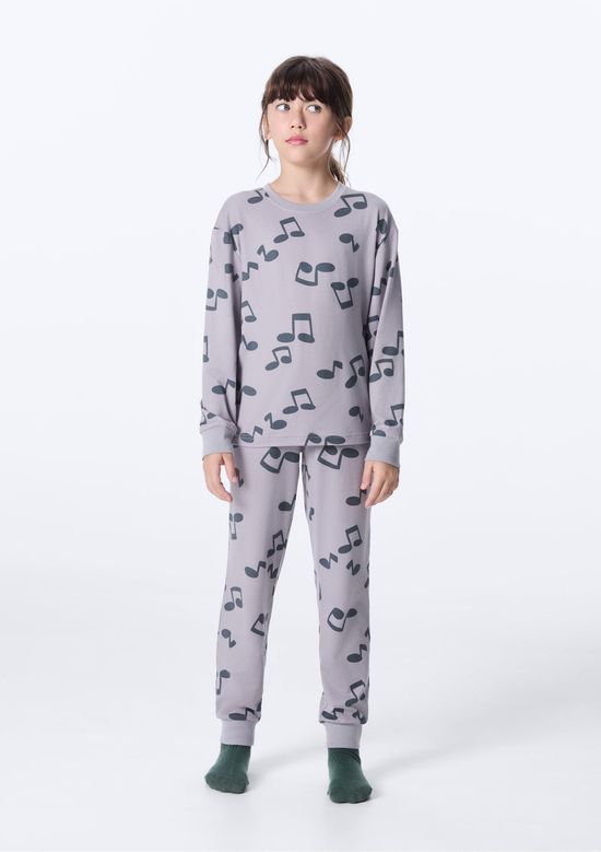 Foto do produto: Pijama Infantil Decote Redondo Estampado - Azul