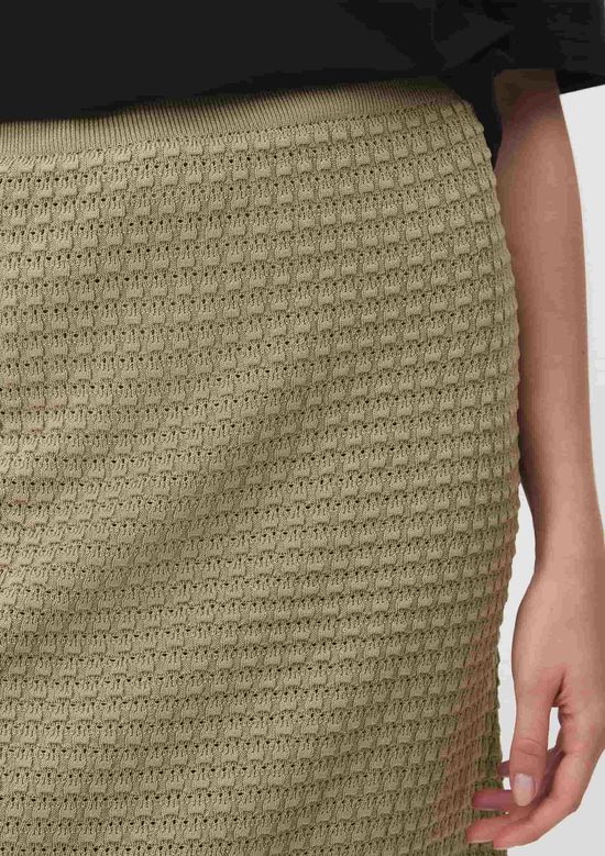 Foto do produto: Saia Midi Em Tricô Com Elástico - Caqui
