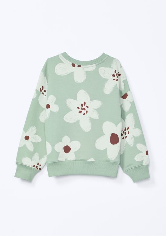 Foto do produto: Blusão de Moletom Infantil Menina Estampado - Verde