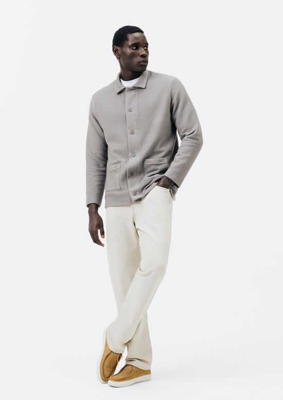 Foto do produto: Cardigan Masculino Comfort Em Interlock - Cinza