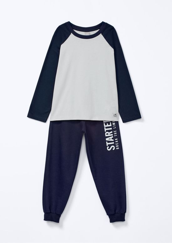 Foto do produto: Conjunto Infantil Menino Moletinho Jogger - Azul