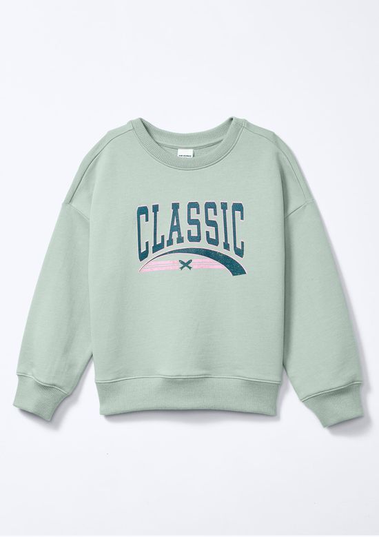 Foto do produto: Blusão Infantil Menina Com Estampa - Verde