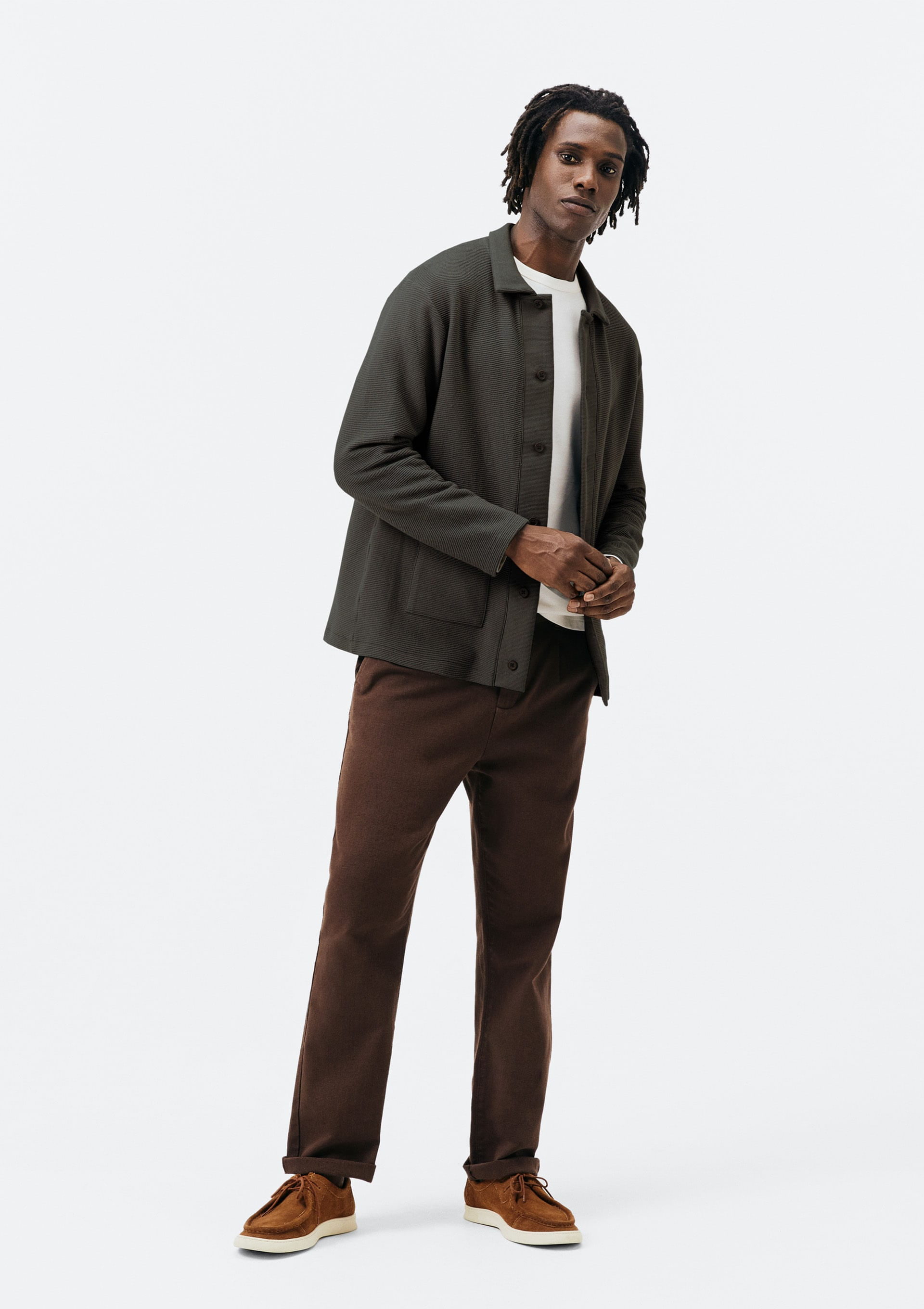 Cardigan Masculino Comfort Em Interlock - Verde | Hering