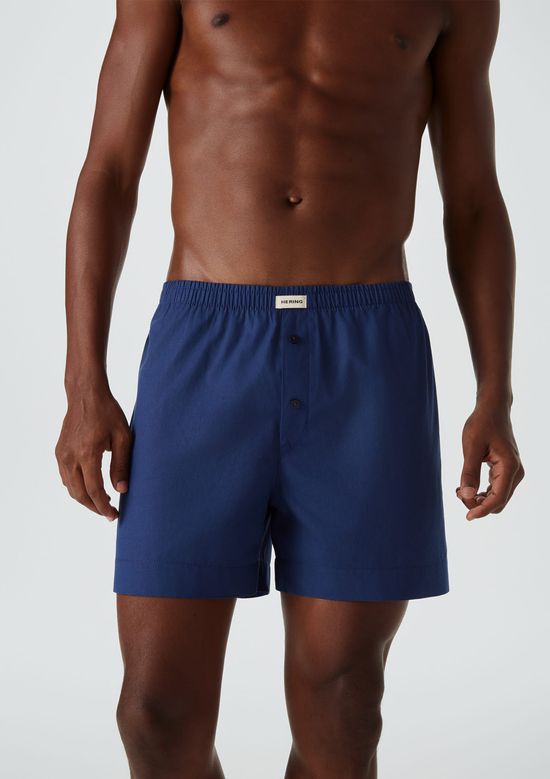 Foto do produto: Cueca Samba Canção Em Tricoline - Azul