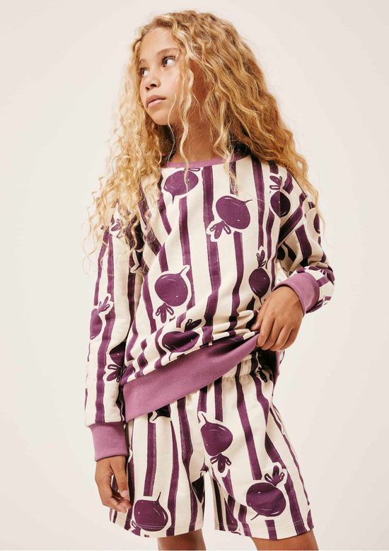 Foto do produto: Shorts Infantil Unissex Estampado Hering Kids + Renata Vanzetto - Roxo