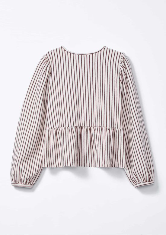 Foto do produto: Blusa Infantil Menina Tecido Texturizado Fio Tinto - Marrom