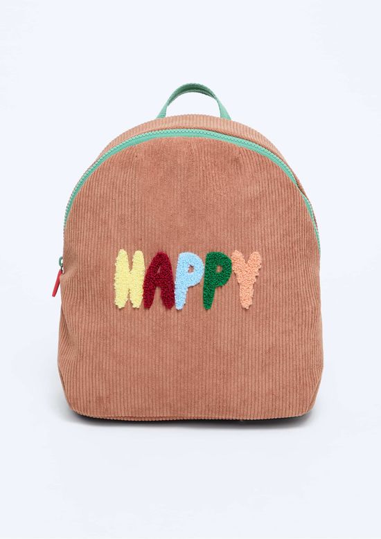 Foto do produto: Mochila Infantil Unissex Média Bordada - Marrom