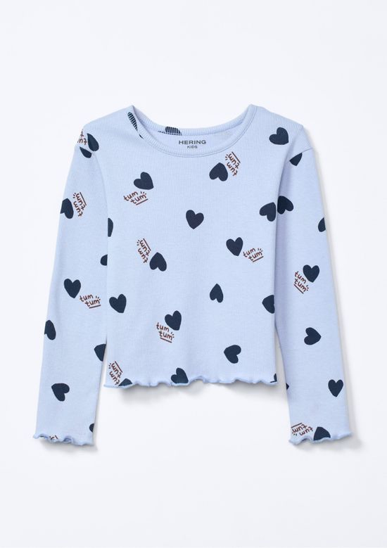 Foto do produto: Blusa Infantil Menina Toddler Estampada - Azul