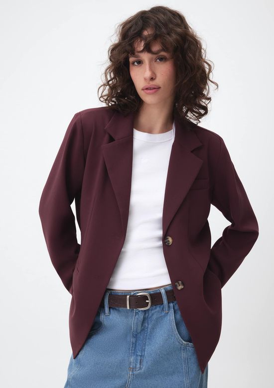 Foto do produto: Blazer Feminino Alfaiatado - Vinho