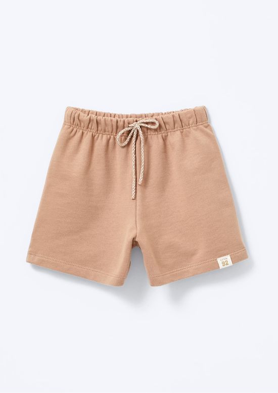 Foto do produto: Shorts Infantil Menino Reto Cós Elástico - Bege