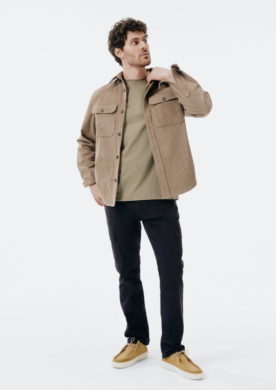 Foto do produto: Calça Masculina Slim Cargo em Sarja - Preto