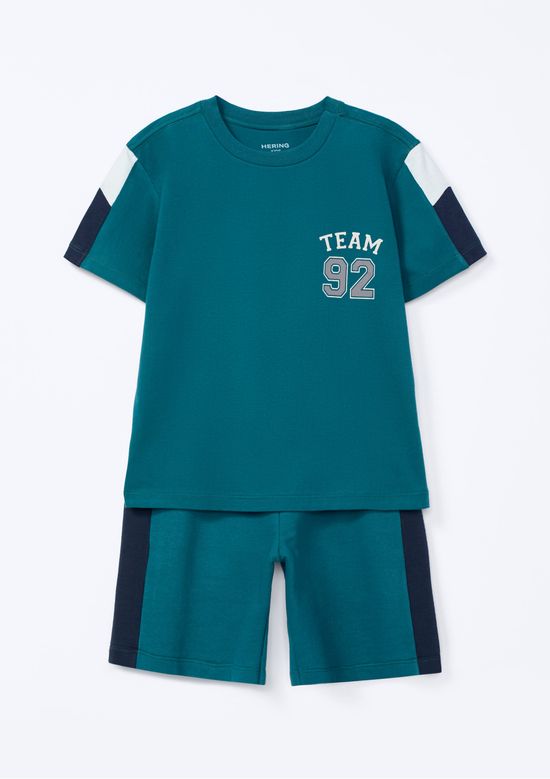 Foto do produto: Conjunto Infantil Menino Estampado Oversized - Verde