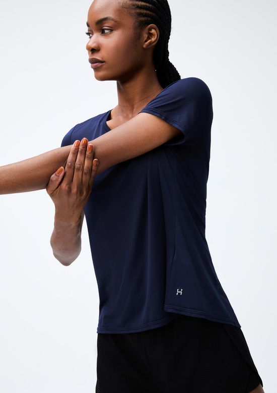 Foto do produto: Camiseta Esportiva Feminina Básica Easy Care - Azul