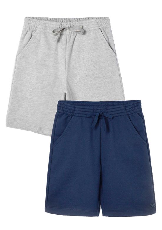 Foto do produto: Kit Com 2 Bermudas Básica Infantis Menino Em Moletom - Multicolorido