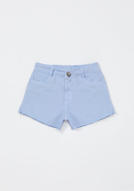 Foto do produto: Shorts Infantil Menina Em Sarja - Azul