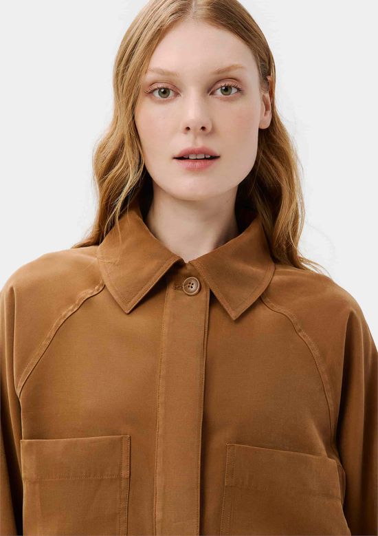 Foto do produto: Camisa Feminina Manga Longa Oversized - Marrom