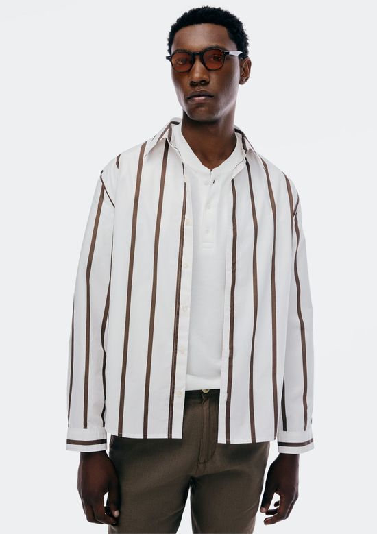 Foto do produto: Camisa Masculina Manga Longa Fio Tinto - Branco