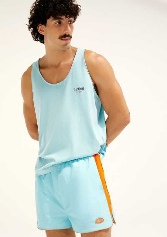 Foto do produto: Shorts Runner Cós Elástico Hering + Cosmo - Azul