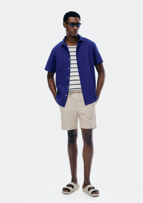 Foto do produto: Shorts Masculino Com Amarração - Bege