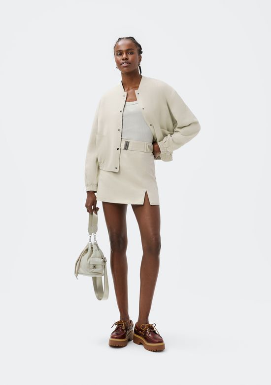 Foto do produto: Shorts Saia Com Cinto - Creme