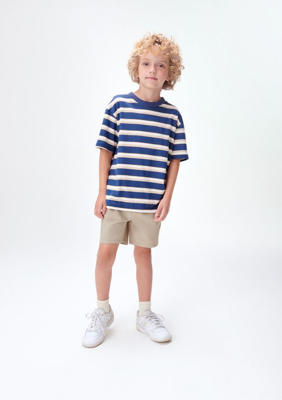 Foto do produto: Bermuda Infantil Menino Em Sarja - Bege