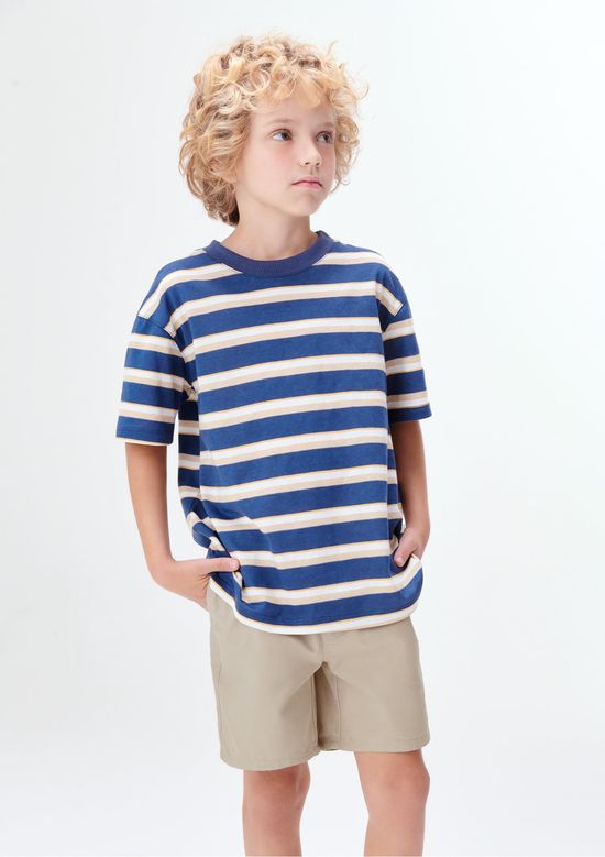 Foto do produto: Bermuda Infantil Menino Em Sarja - Bege