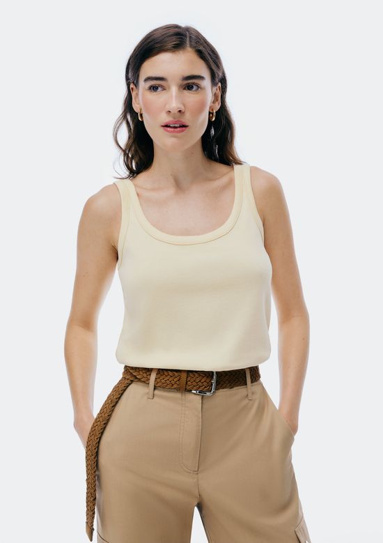 Foto do produto: Regata Feminina Decote U - Amarelo