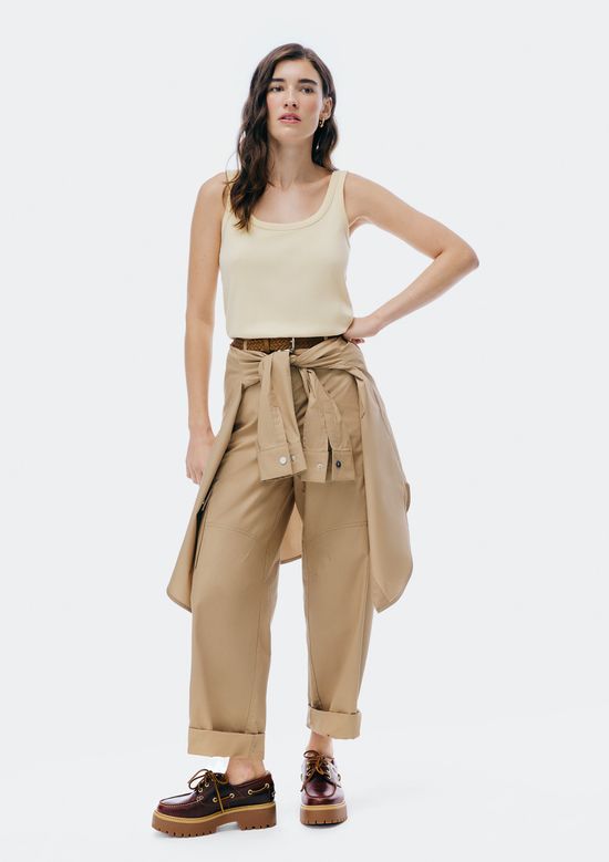 Foto do produto: Regata Feminina Decote U - Amarelo