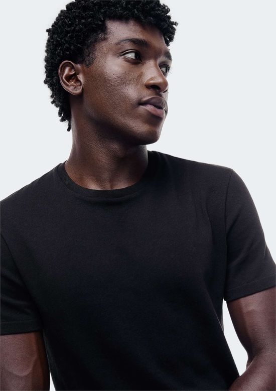 Foto do produto: Camiseta Masculina Slim Algodão Peruano Soft Touch - Preto