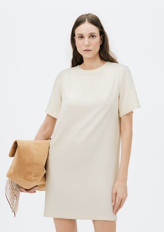 Foto do produto: Vestido Curto Em Viscose Creponada - Off white