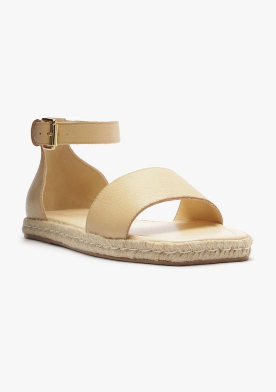 Foto do produto: Sandália Rasteira Feminina Fechada - Bege