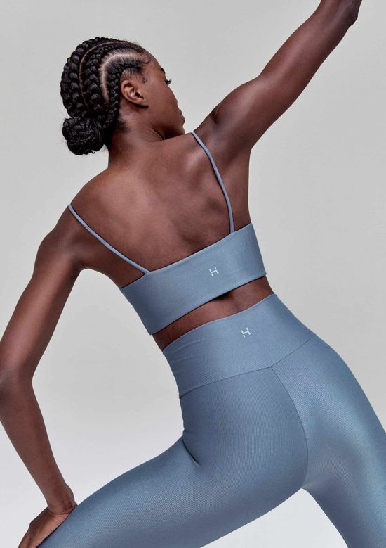 Foto do produto: Top Esportivo Brilho Com Proteção UV 50+ - Azul